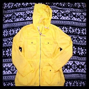 Yellow Gap raincoat